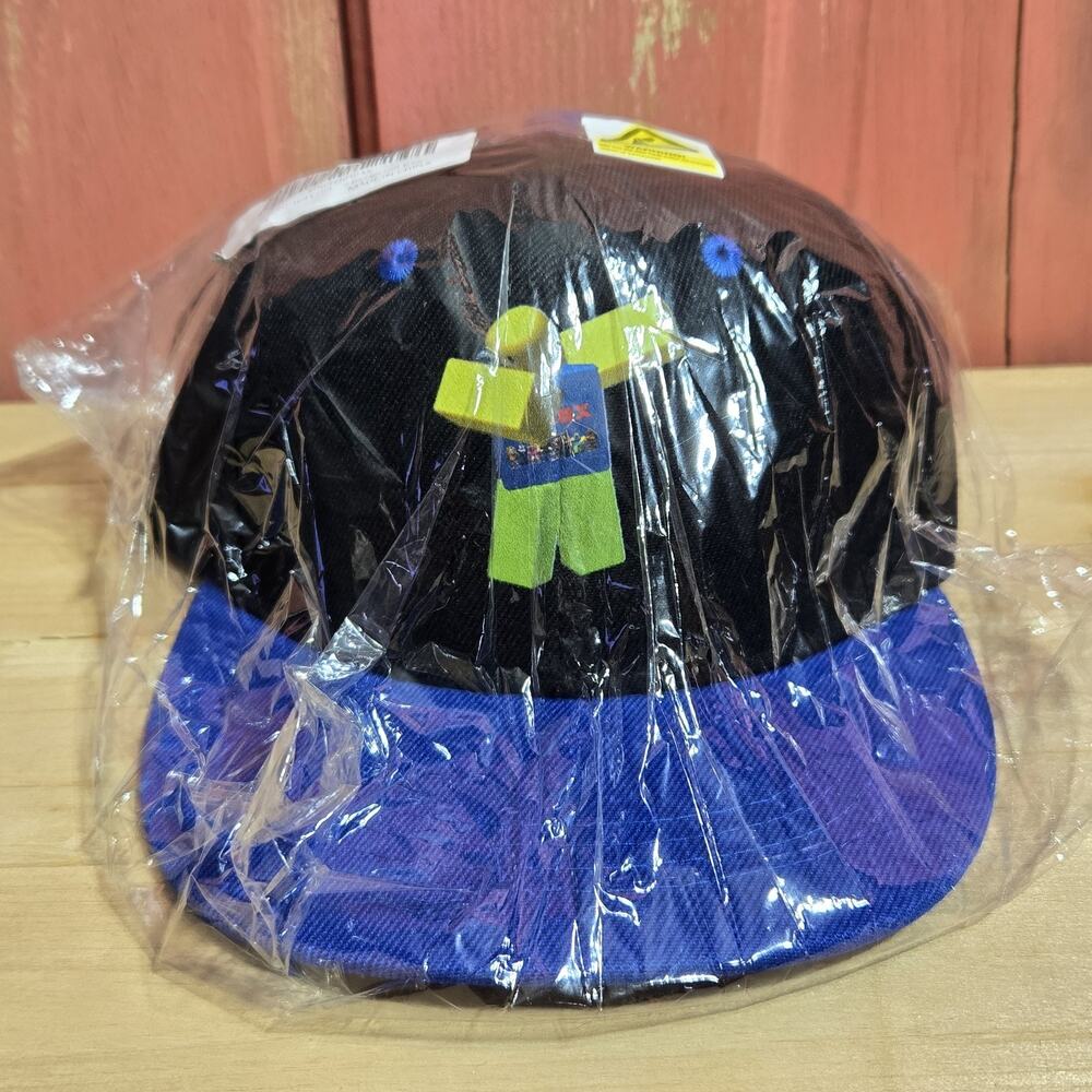 Gamer Baseball Hat Cap Blox Dabber‎ Adjustible Youth Size Blue Black NEW in Pkg